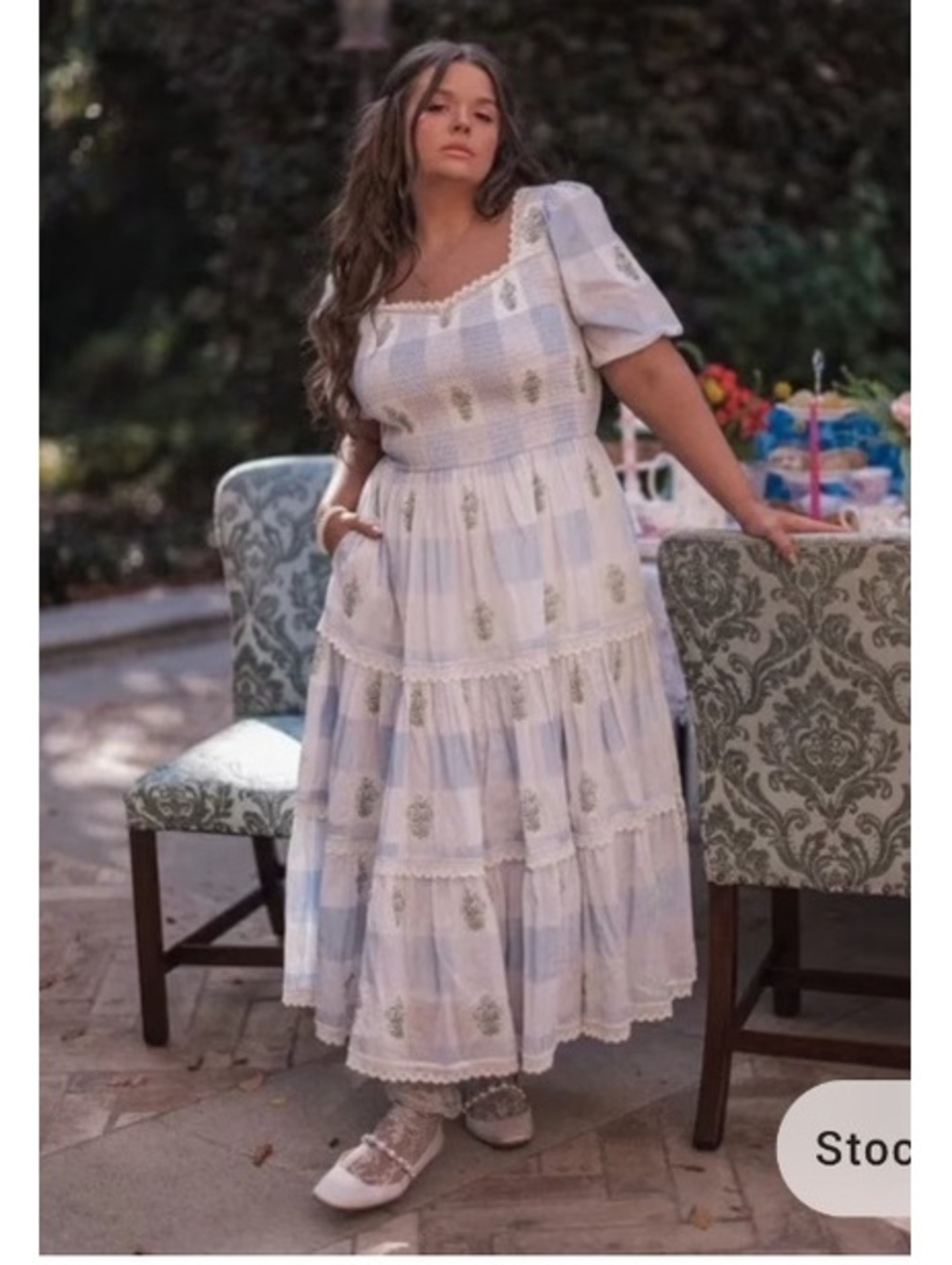 Felicia dress by JessaKae - size L smocked dress - like new